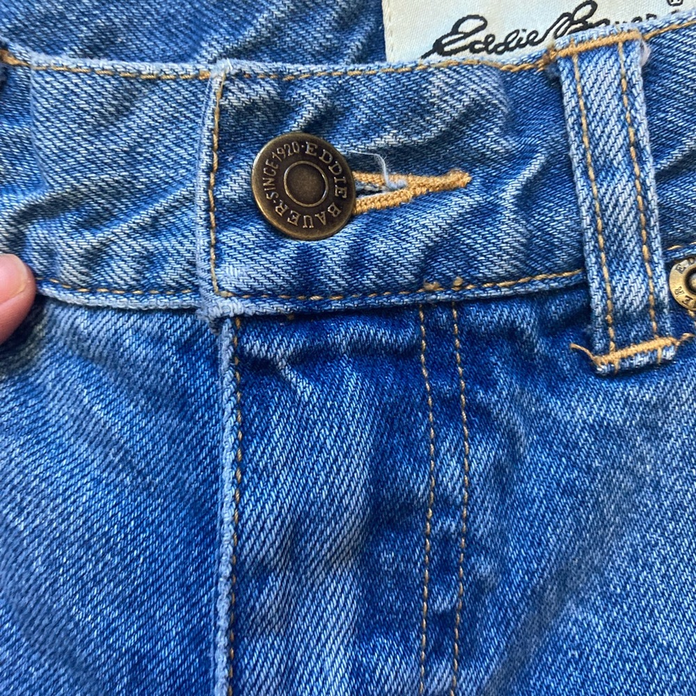 Eddie Bauer Blue Denim Shorts - Picture 3 of 5